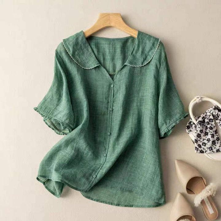 Adele™ | Airy Linen Blouse