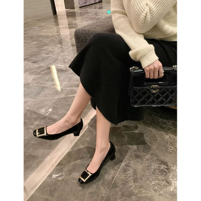 Narella™ | Elegant Mid-Heeled Sandals with Square Toe