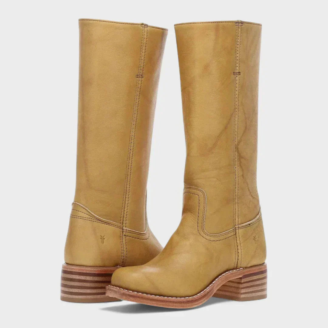Fleur™ | Retro Leather Boots