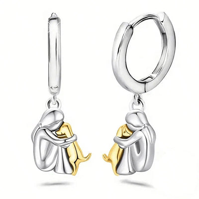 Preston & Payton™ | Earrings with Dog Icon (Round Closure)