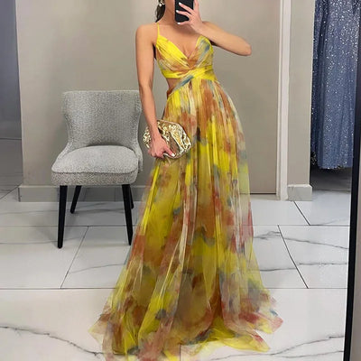 Carola™ | Charming Maxi Dress with Floral Print