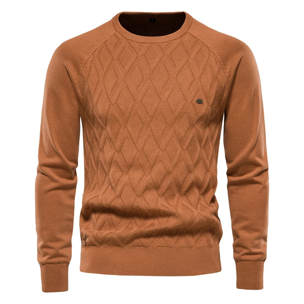Koelman | Men's Sweater with Check Pattern