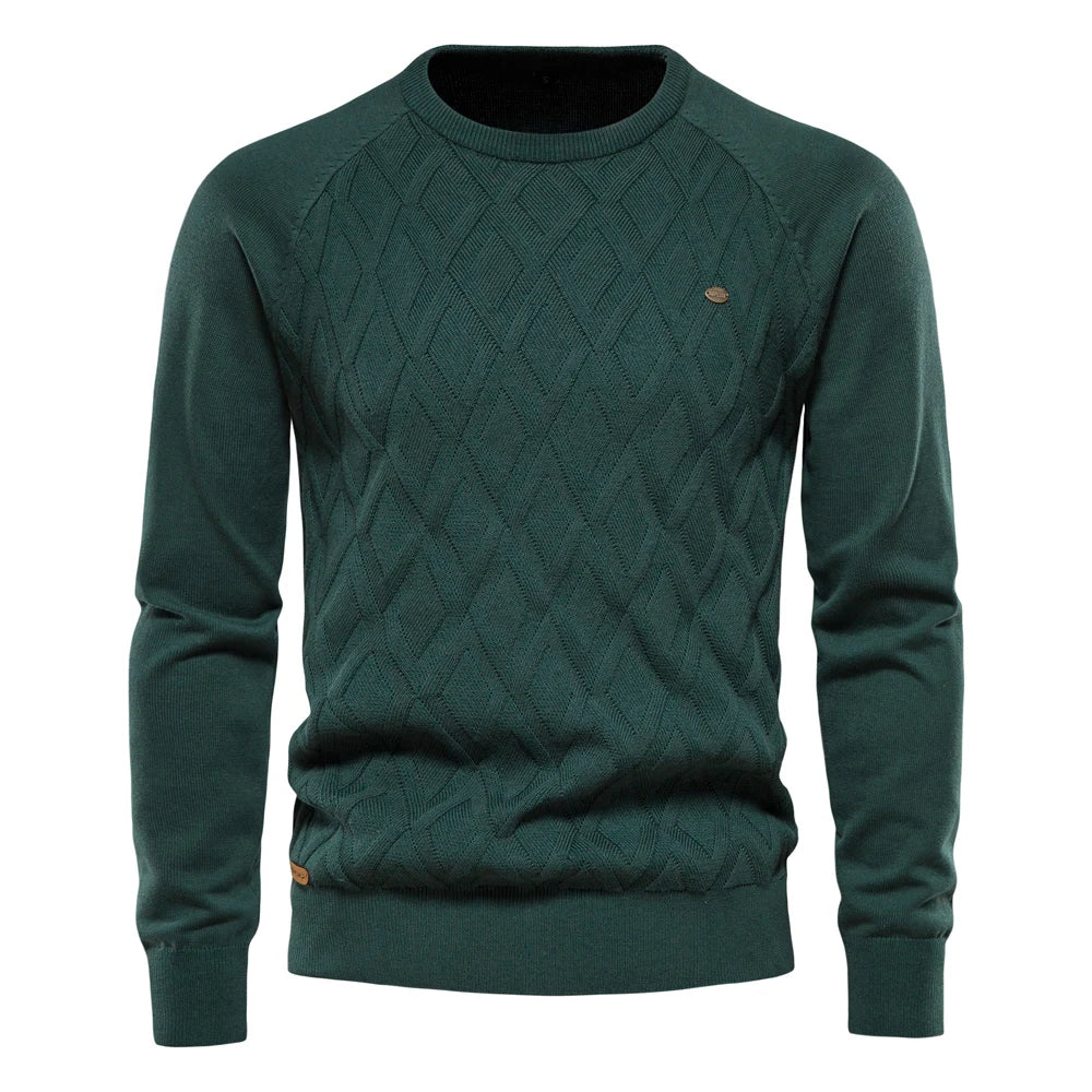 Koelman | Men's Sweater with Check Pattern