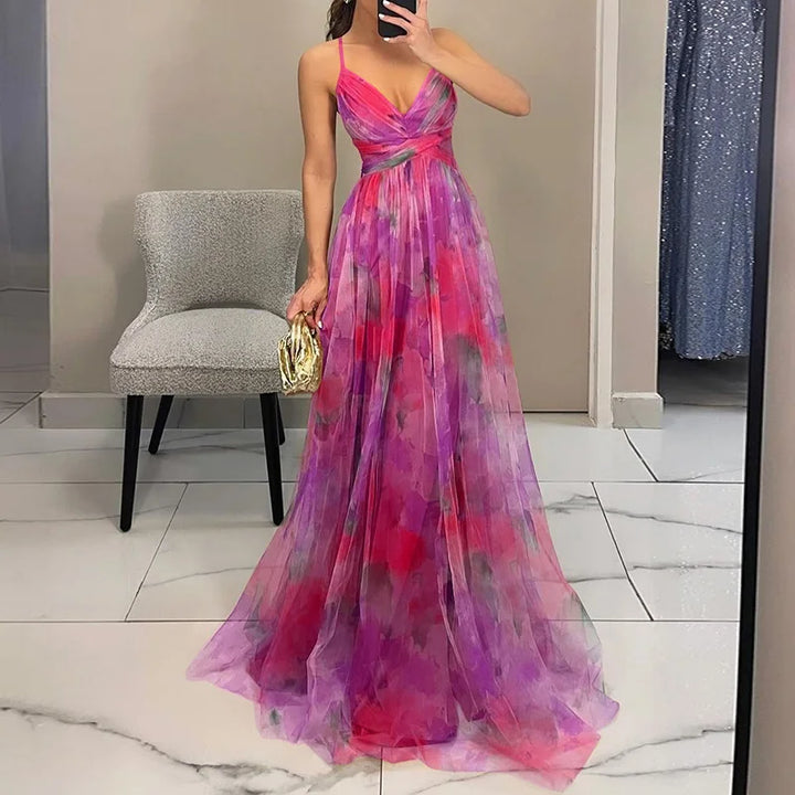 Carola™ | Charming Maxi Dress with Floral Print