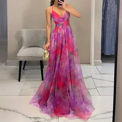 Carola™ | Charming Maxi Dress with Floral Print