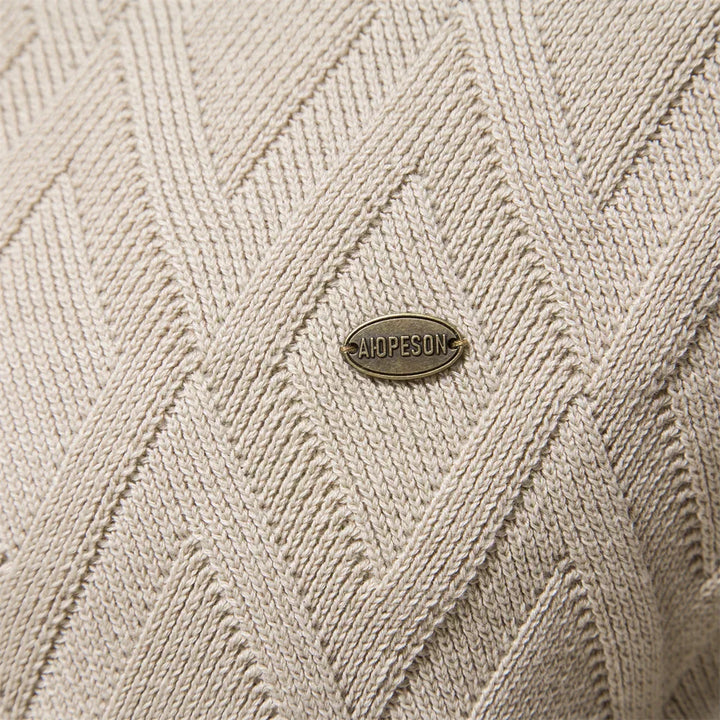 Koelman | Men's Sweater with Check Pattern