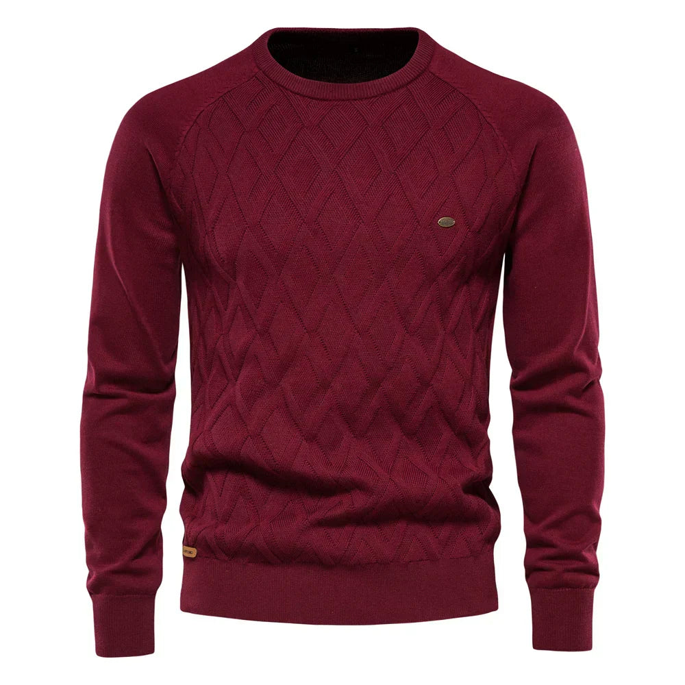 Koelman | Men's Sweater with Check Pattern