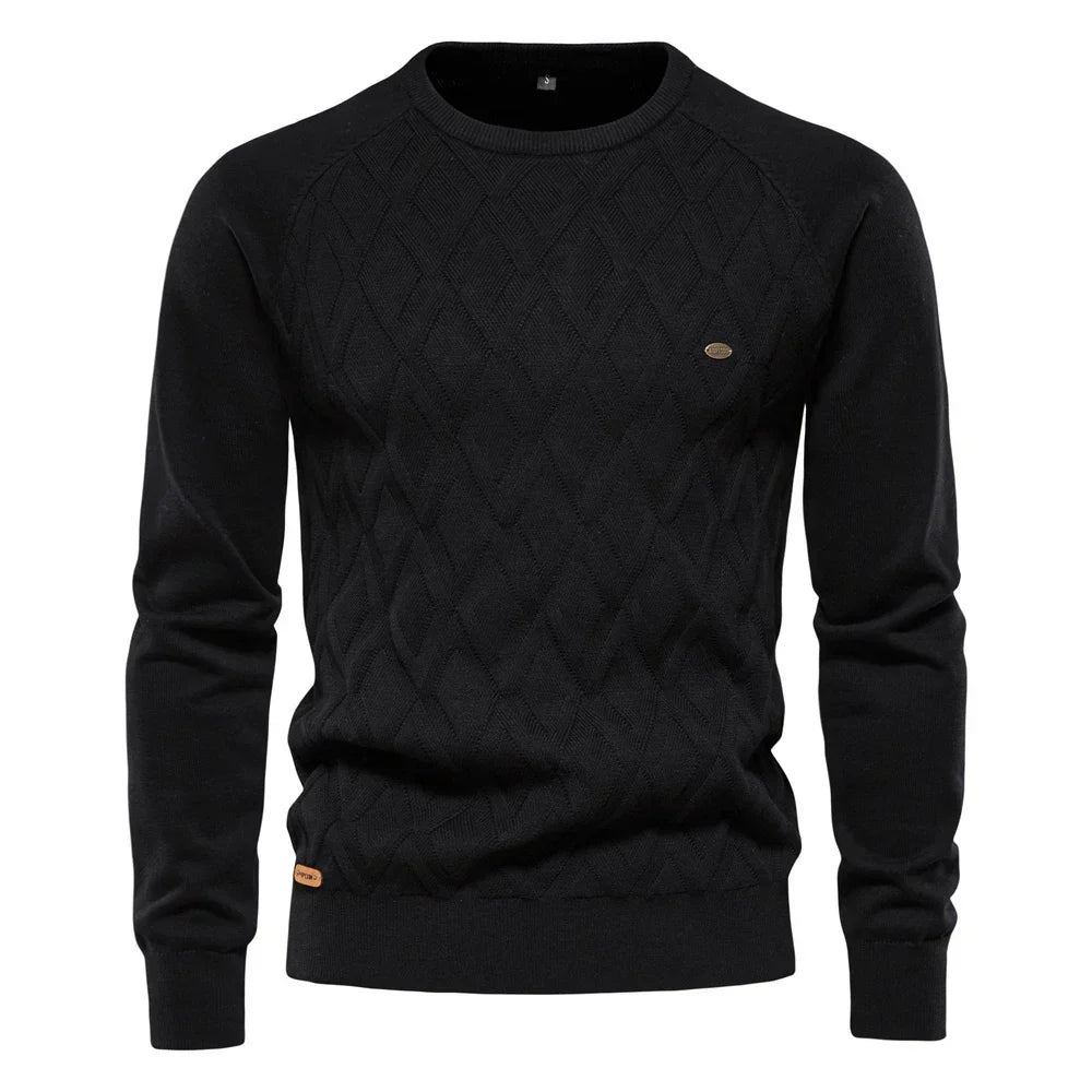 Koelman | Men's Sweater with Check Pattern
