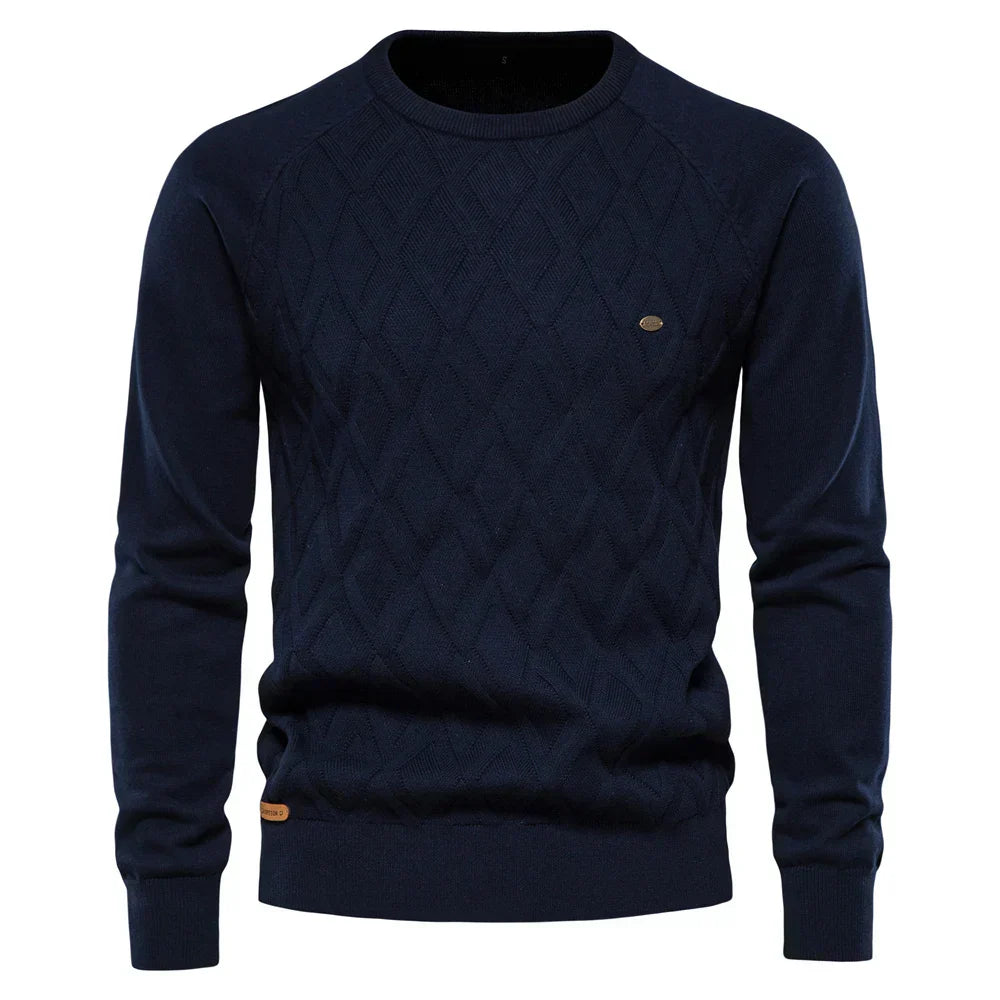 Koelman | Men's Sweater with Check Pattern