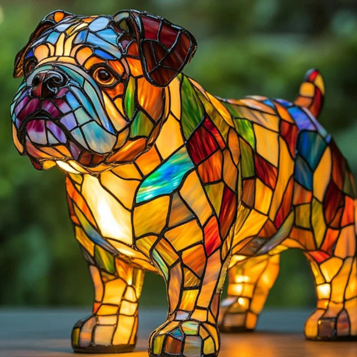 Lampe teckel série chien Art veilleuse résine teintée Table veilleuse mignon animaux de compagnie chiens thème lampes de Table LED décor à la maison
