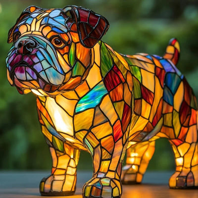 Lampe teckel série chien Art veilleuse résine teintée Table veilleuse mignon animaux de compagnie chiens thème lampes de Table LED décor à la maison