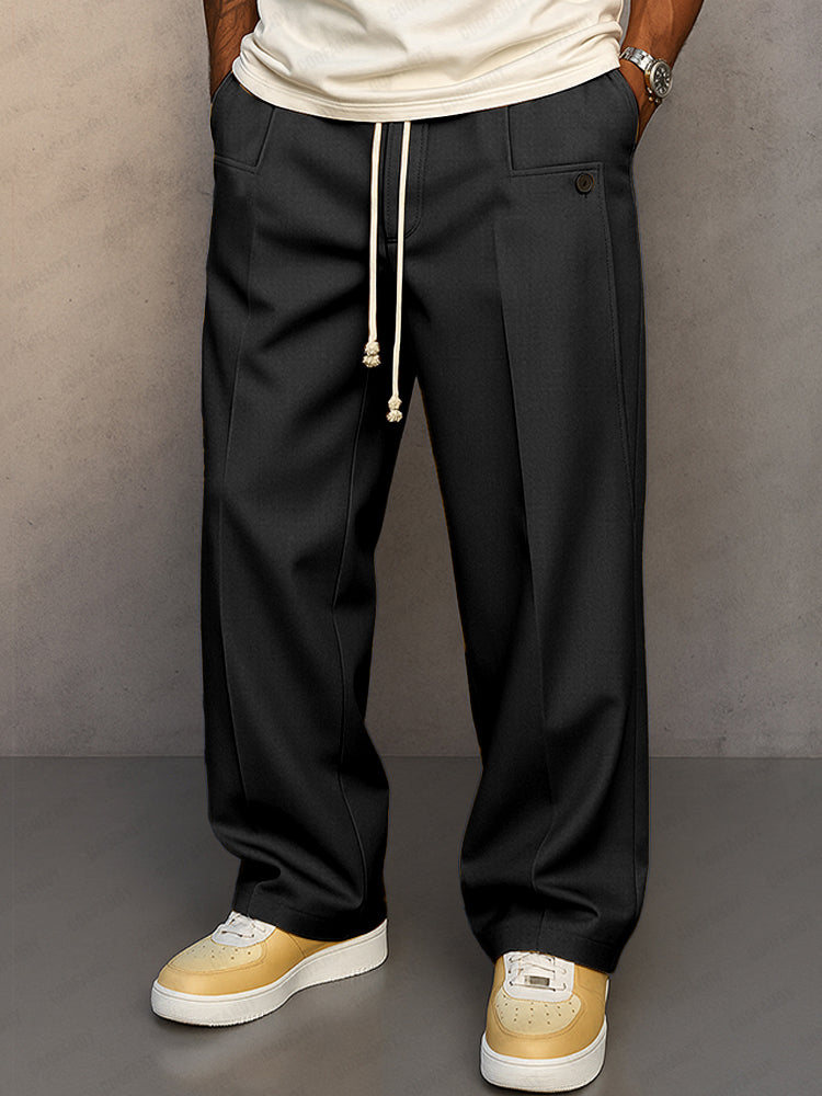 Bordeaux™ | Elegant Drawstring Trousers