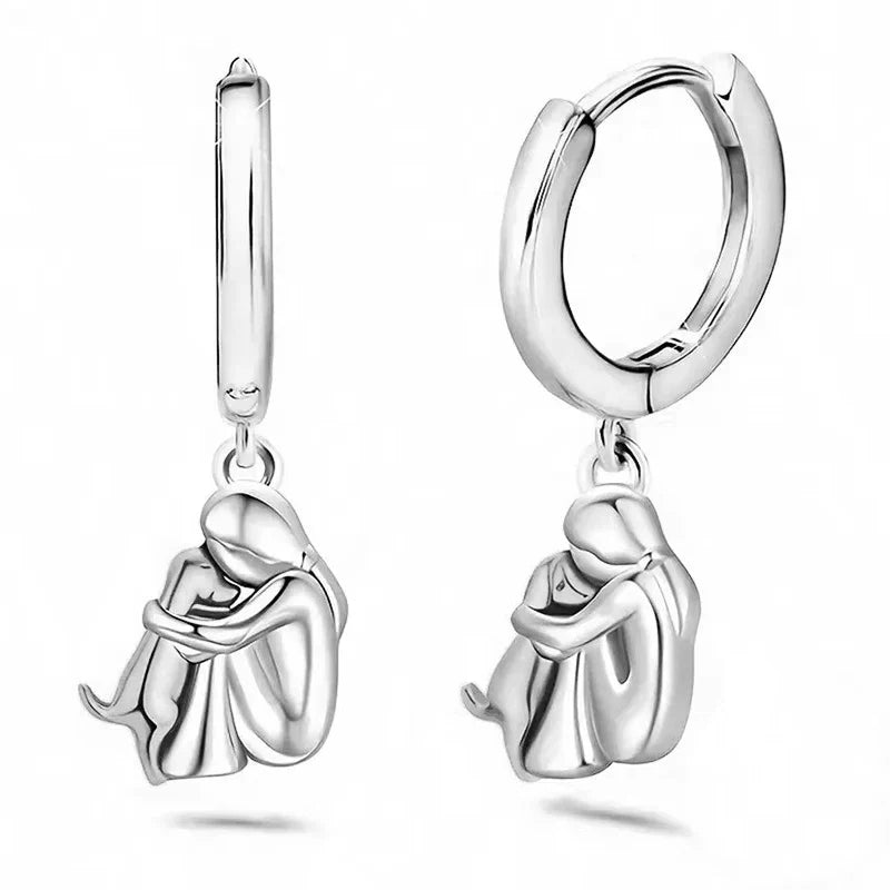 Preston & Payton™ | Earrings with Dog Icon (Round Closure)