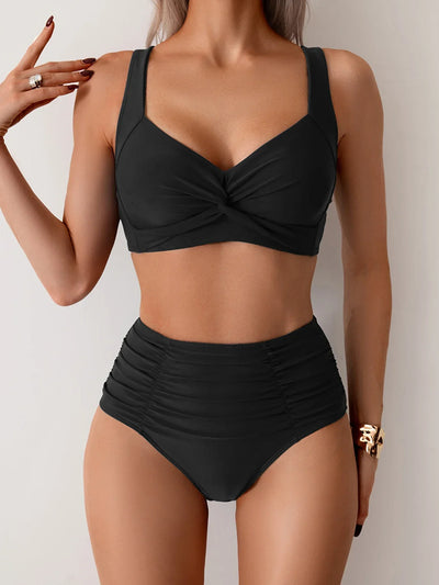 Nicoletta | Bandeau Bikini with Crinkled Fabric