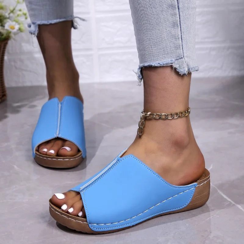 Zara™ | Supportive Open-Toe Sandals with Arch Support