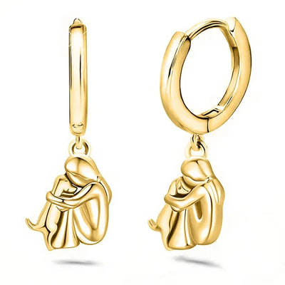 Preston & Payton™ | Earrings with Dog Icon (Round Closure)