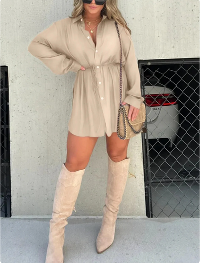 Jessica™ | Trendy Satin Romper Dress