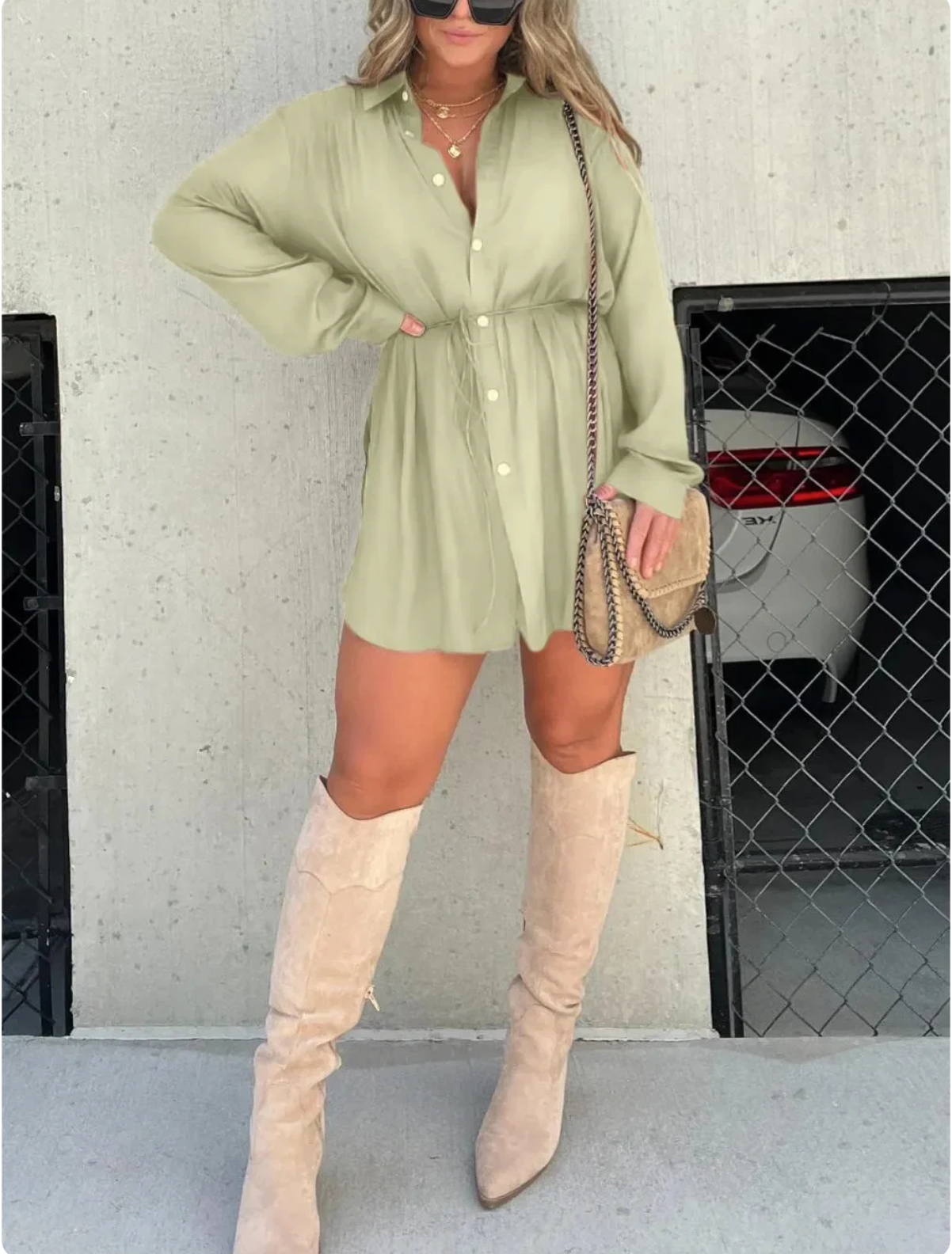 Jessica™ | Trendy Satin Romper Dress