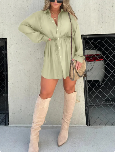 Jessica™ | Trendy Satin Romper Dress
