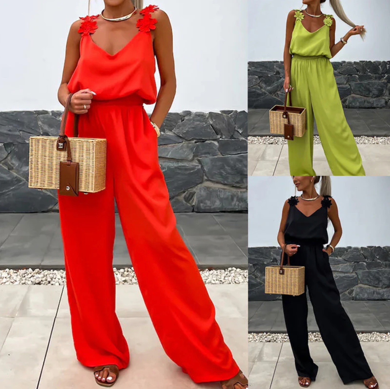 Nimi™ | Sleeveless Wide-Leg Jumpsuit