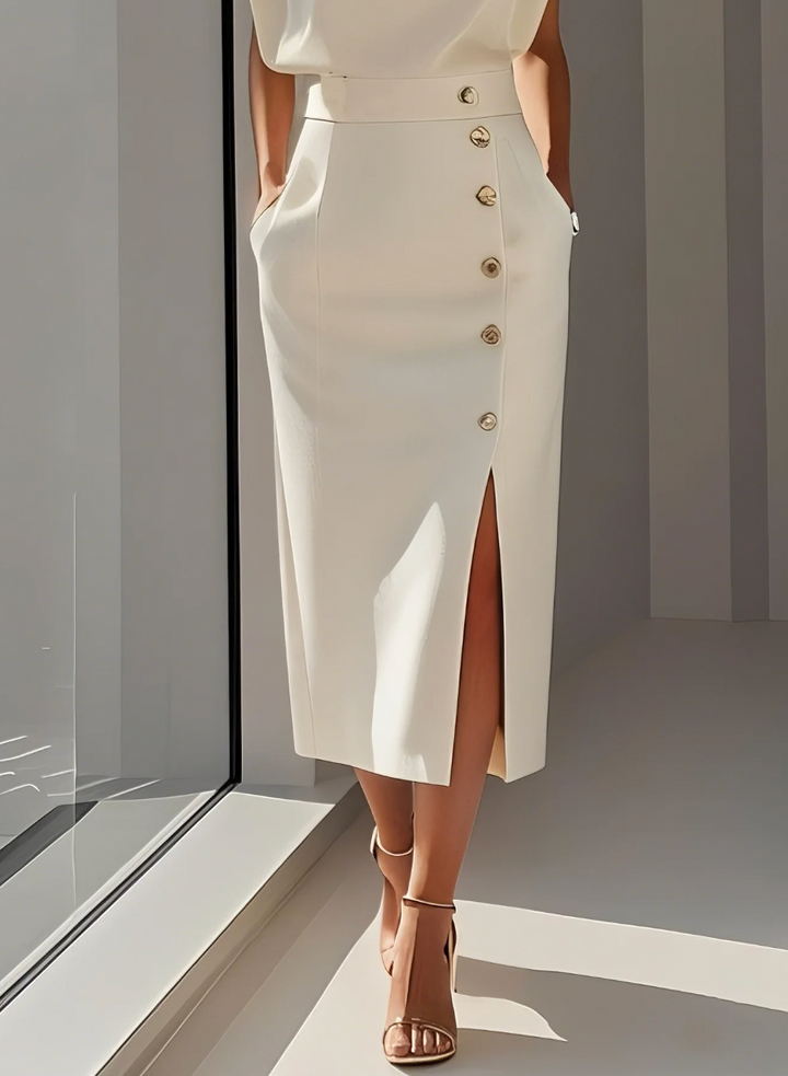 Carla™ | Elegant Ivory Dress for Women