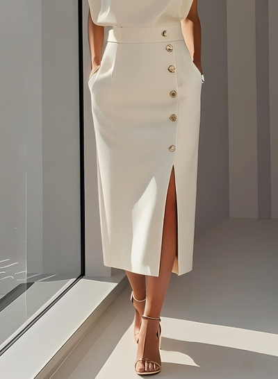 Carla™ | Elegant Ivory Dress for Women