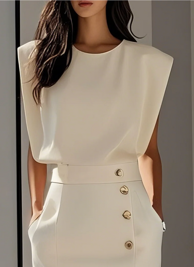 Carla™ | Elegant Ivory Dress for Women