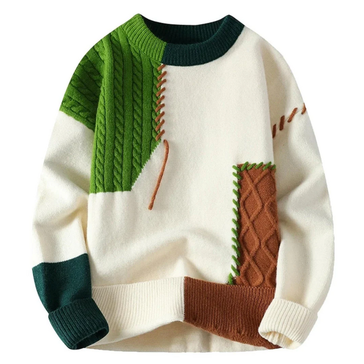 Brunetta | Comfortable Patchwork Pullover