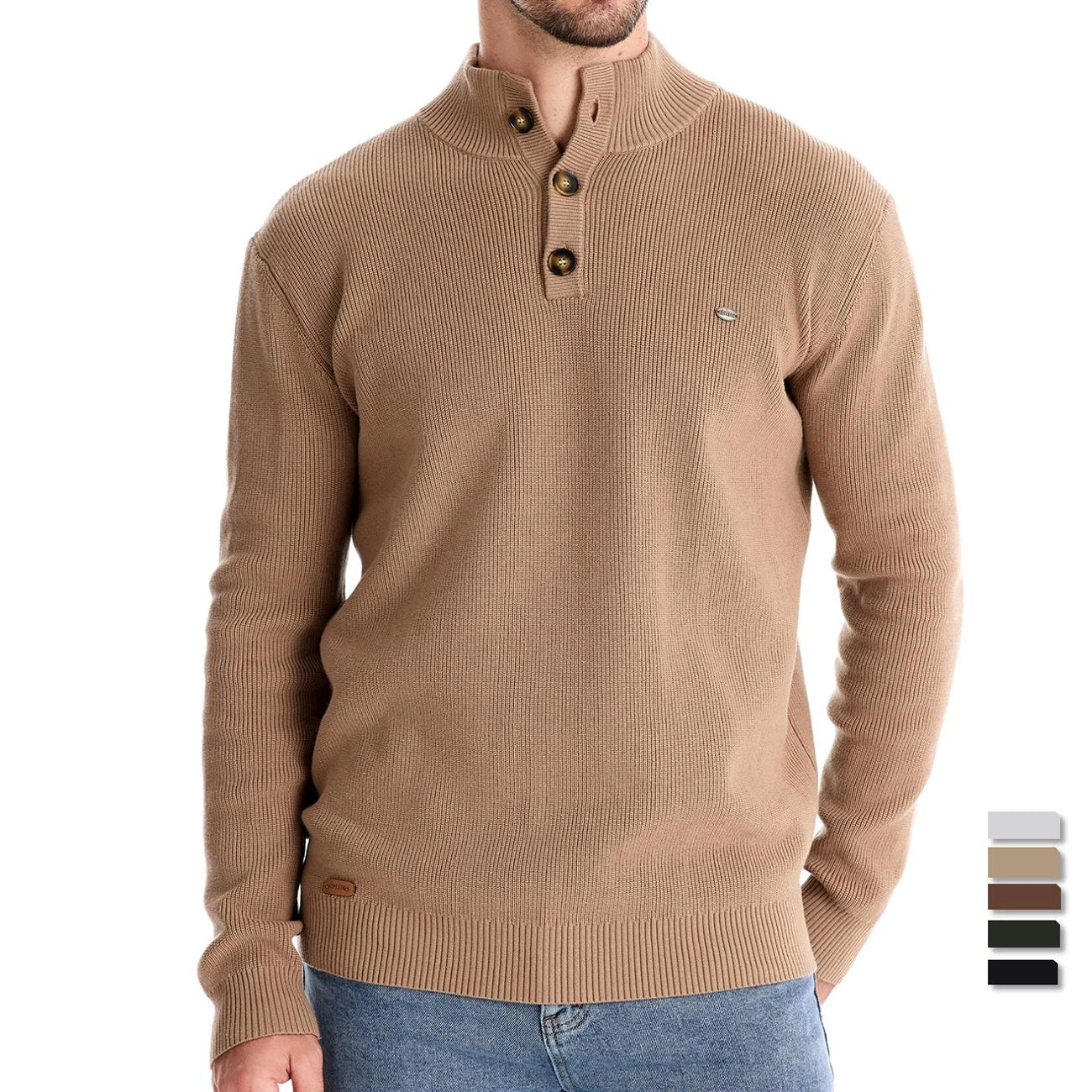 Koelman | Men's Sweater with Button Design