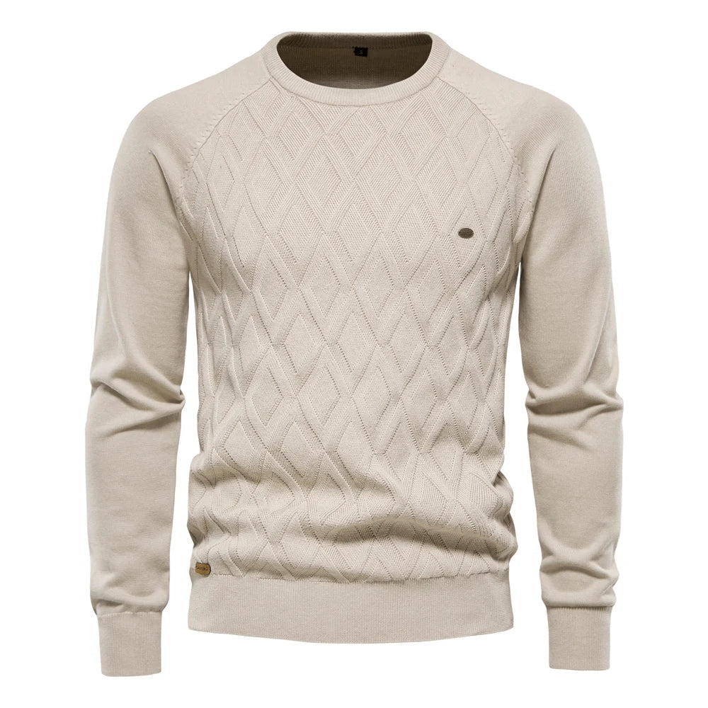 Koelman | Men's Sweater with Check Pattern
