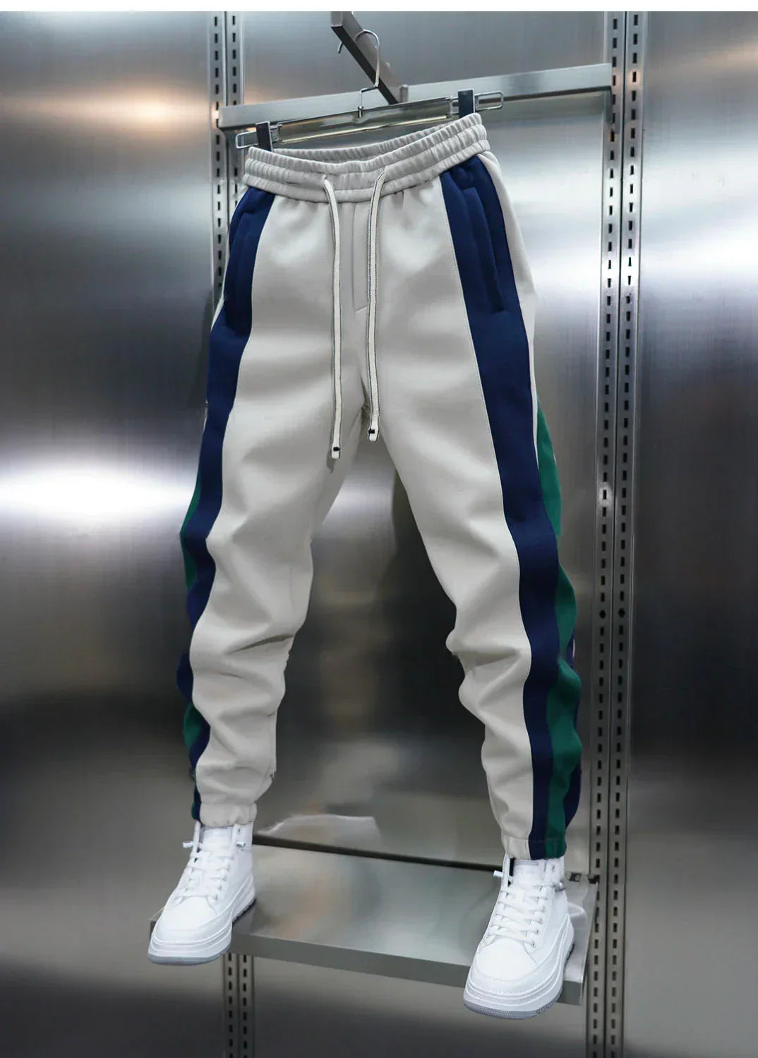 Laurent™ | Tension Pants with Contrasting Stripes