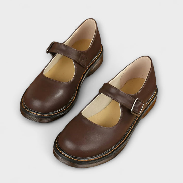 Viva™ | Classic Vintage Leather Mary Jane Shoes