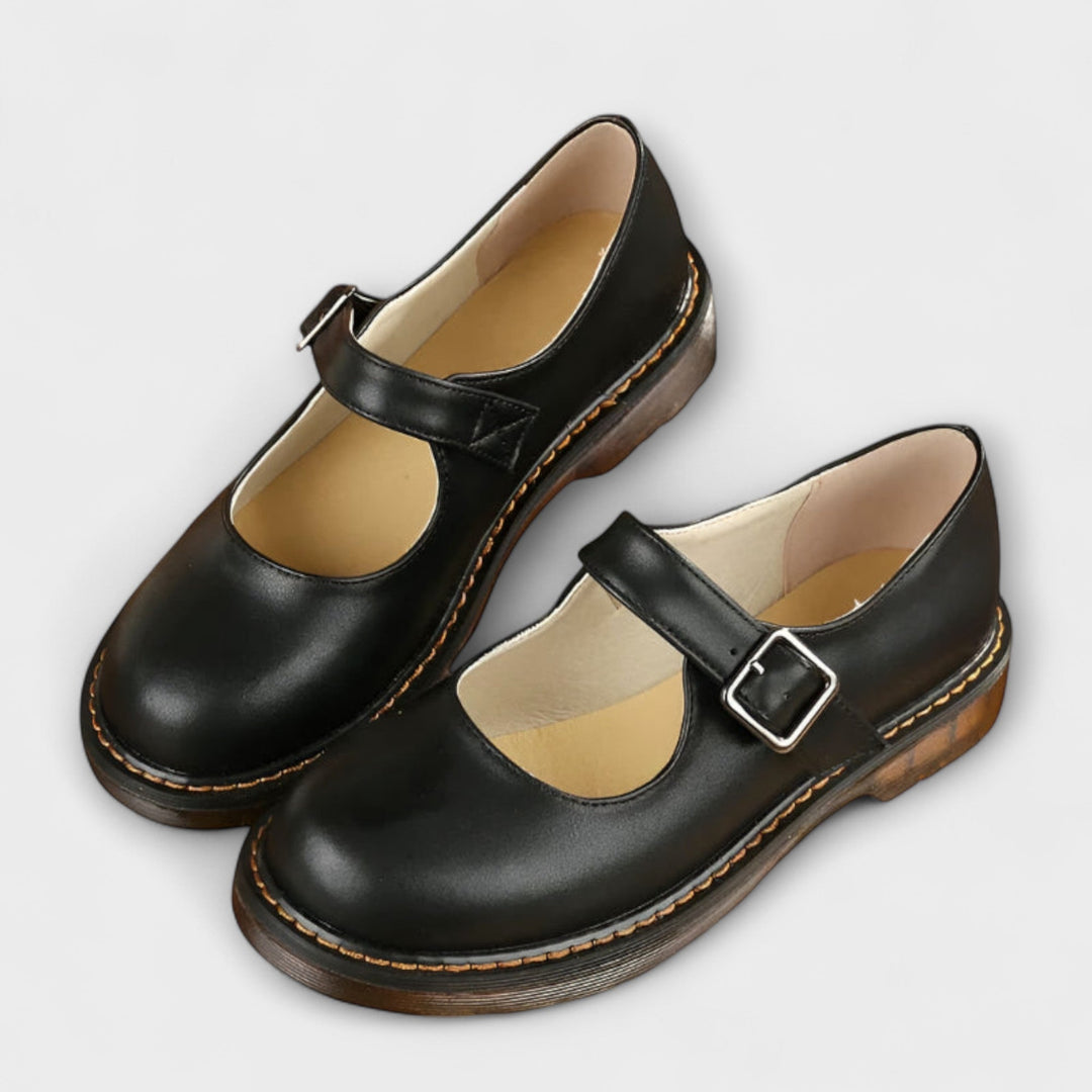 Viva™ | Classic Vintage Leather Mary Jane Shoes