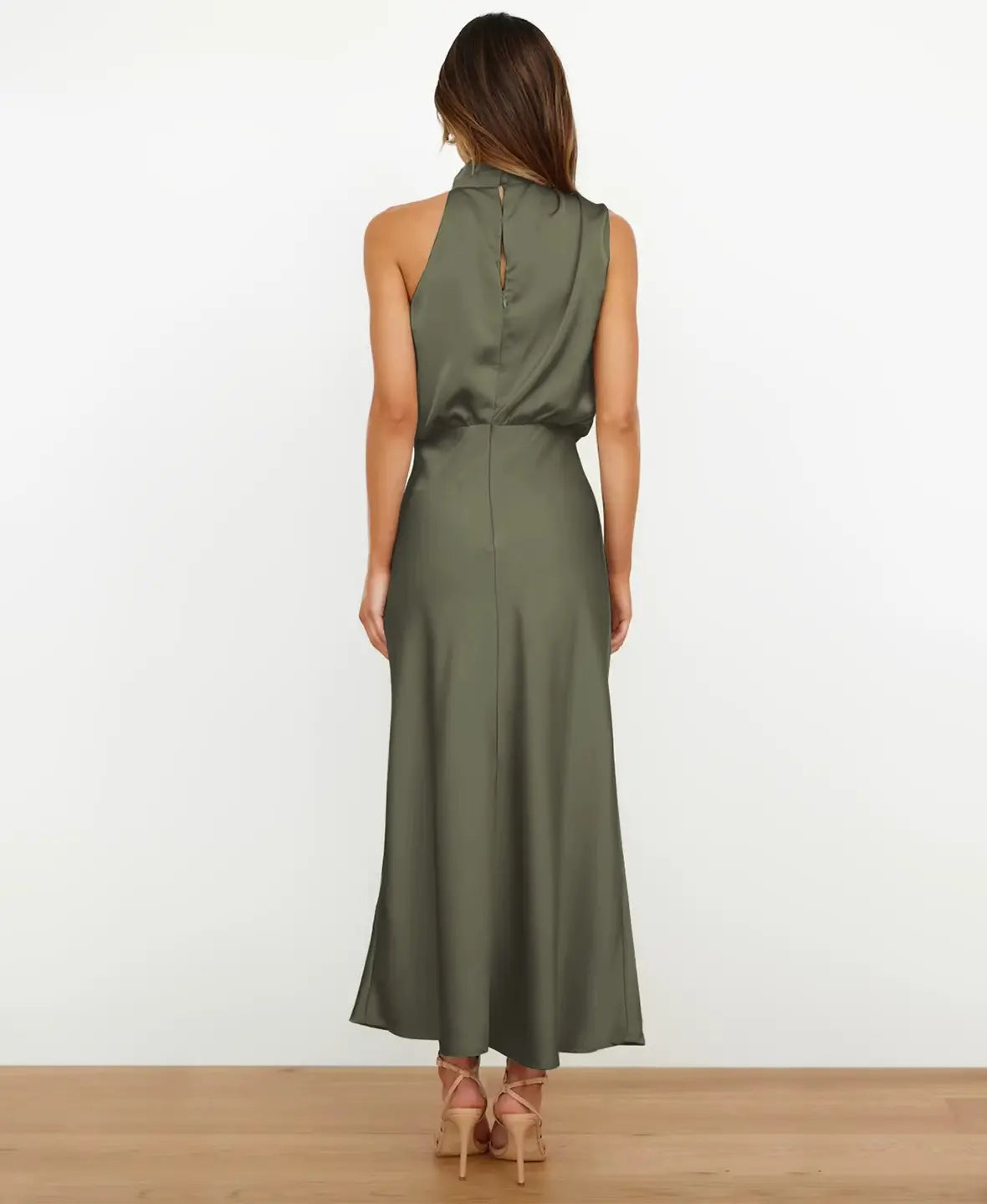 Solène™ | High Waist Midi Dress