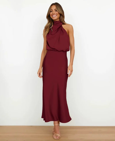 Solène™ | High Waist Midi Dress