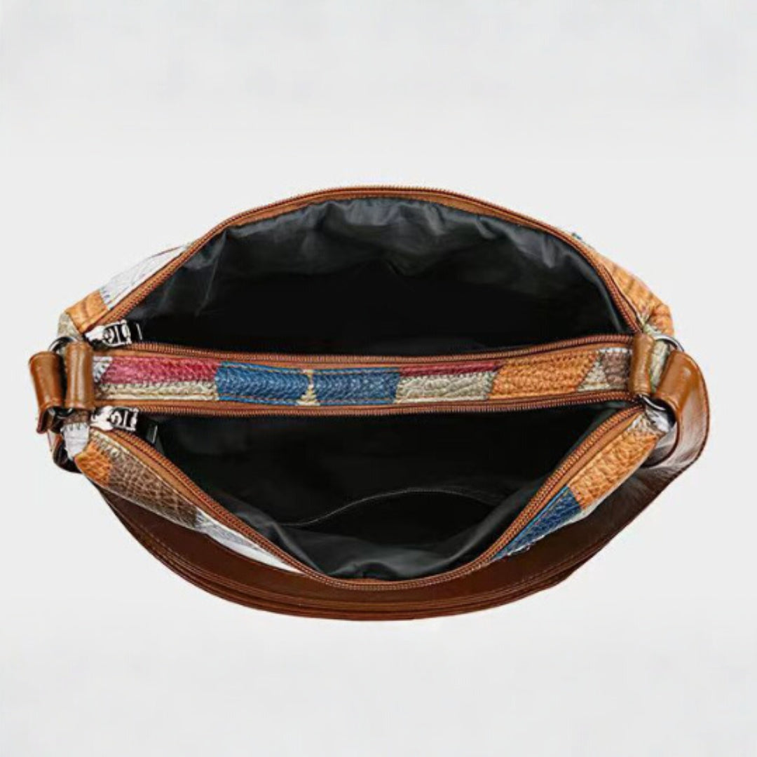 Zavelli™ | Mosaic Leather Handbag