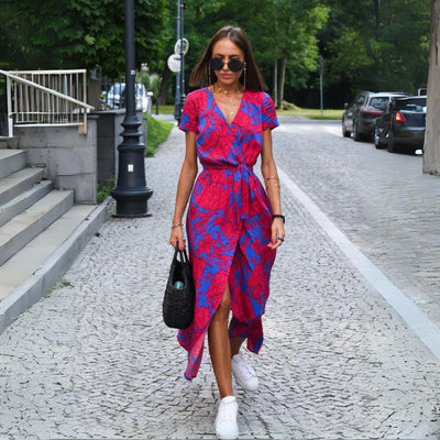 Eva™ | Stylish V-Neck Dress