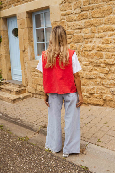 Elyzia™ | Summer Vest in Textured Fabric