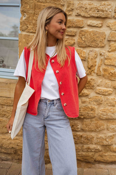 Elyzia™ | Summer Vest in Textured Fabric