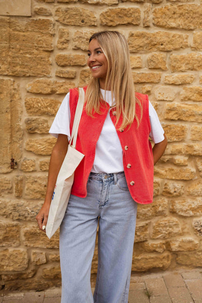 Elyzia™ | Summer Vest in Textured Fabric
