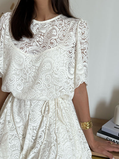 Dalia™ | White Stylish Breathable Summer Dress