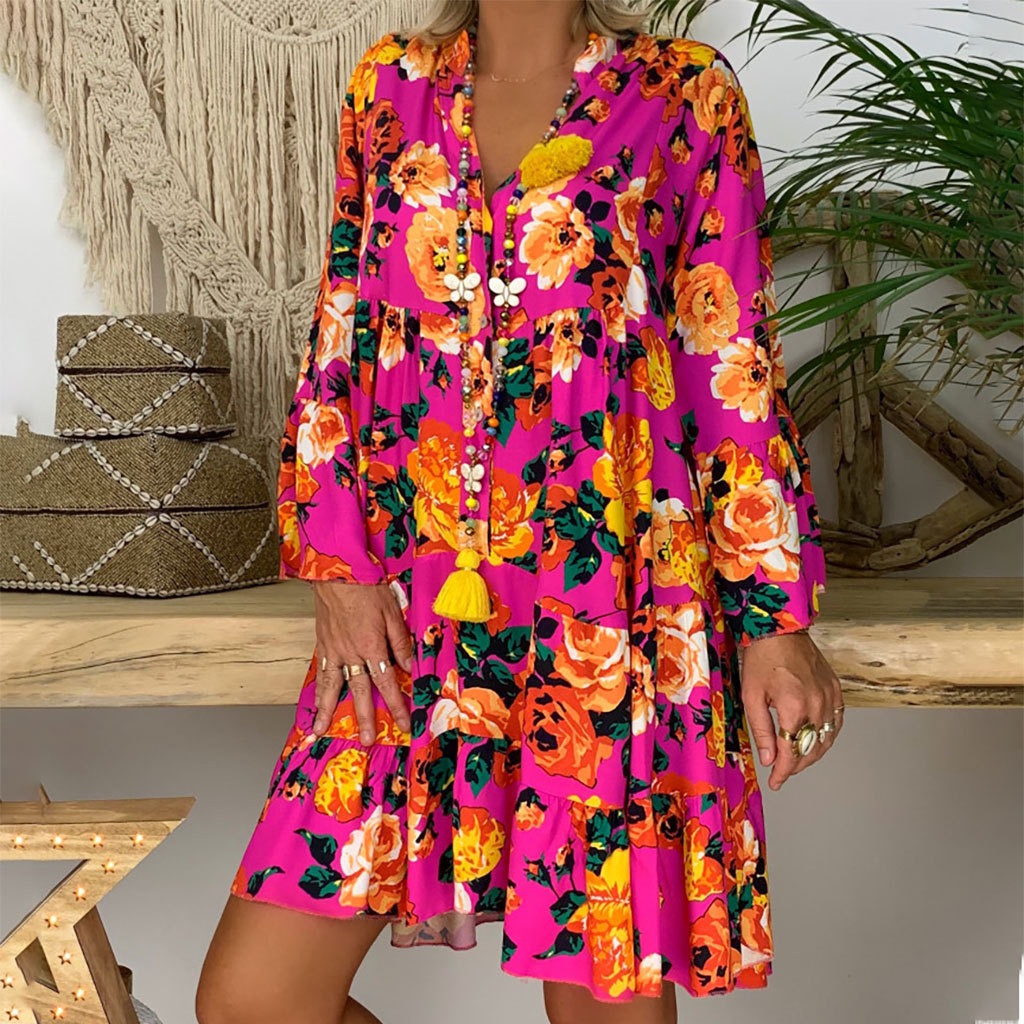 Ivy™ | Vibrant Floral Dress