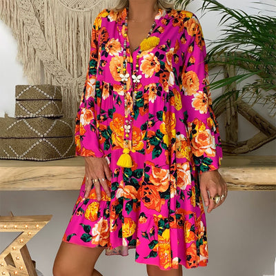 Ivy™ | Vibrant Floral Dress