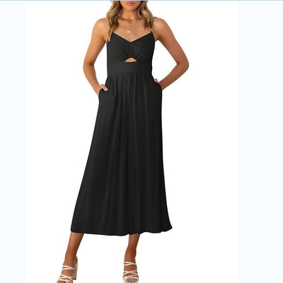 Kylie™ | Backless Casual Pocket Jumpsuit