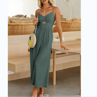 Kylie™ | Backless Casual Pocket Jumpsuit