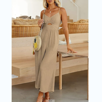 Kylie™ | Backless Casual Pocket Jumpsuit