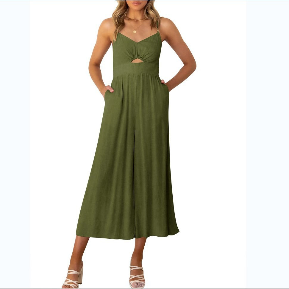 Kylie™ | Backless Casual Pocket Jumpsuit