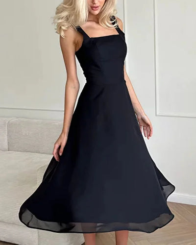 Nomi™ | Elegant Long Dress in Semi-Transparent Chiffon