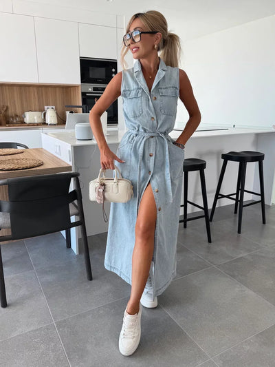 Louisa™ | Maxi Denim Dress
