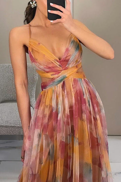 Carola™ | Charming Maxi Dress with Floral Print